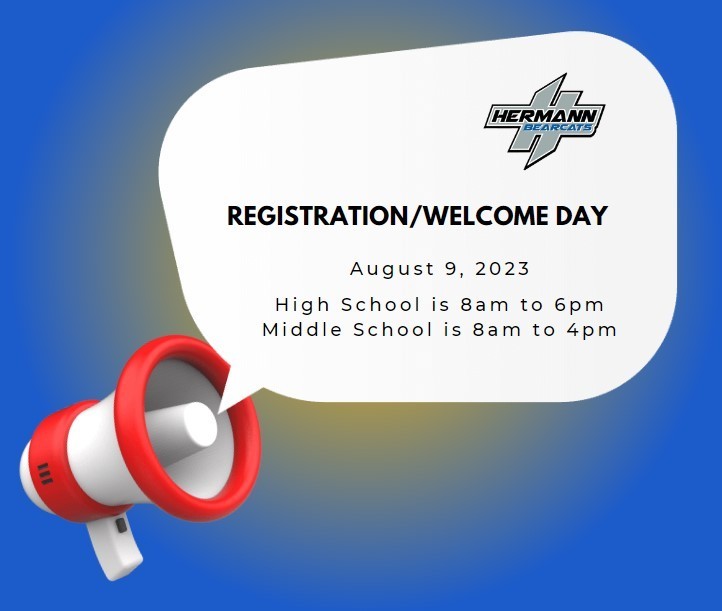 HS & MS Registration / Welcome Day - Aug 9th