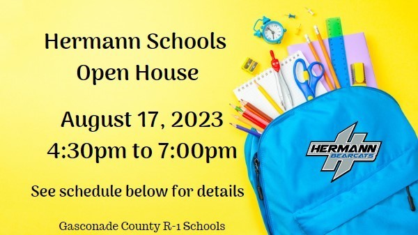 Hermann Schools Open House - August 17, 2023