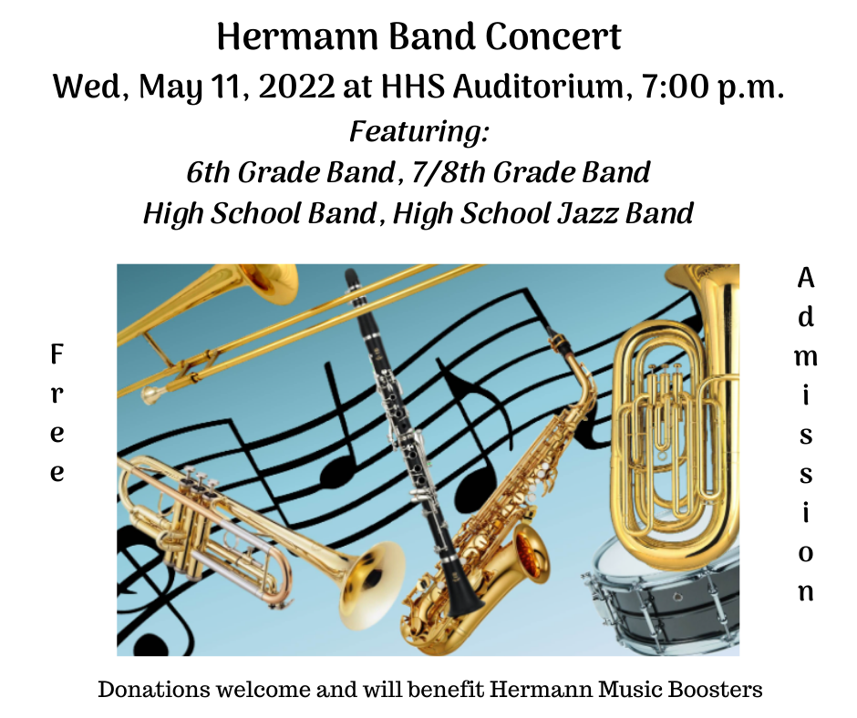 Band Concert Hermann High School on May 11, 2022