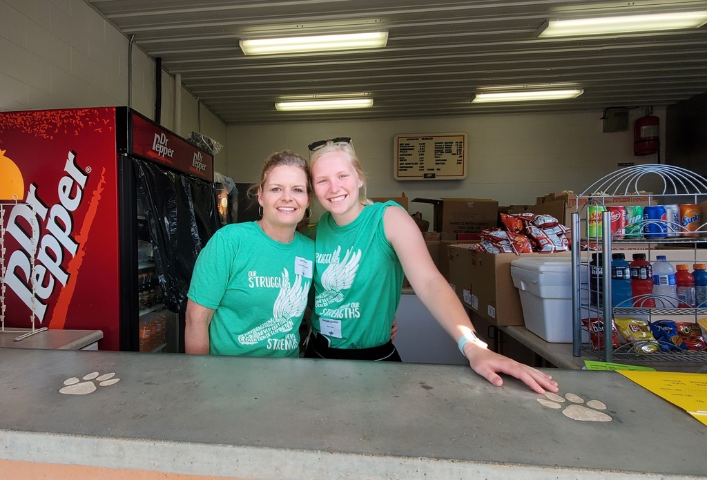 Dawn and Hannah Grosse at the food booth - Special Olympics May 2022
