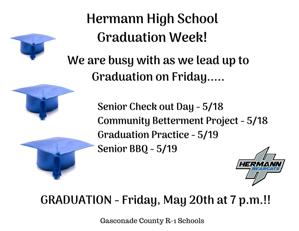 Hermann High School Graduation Week May 2022