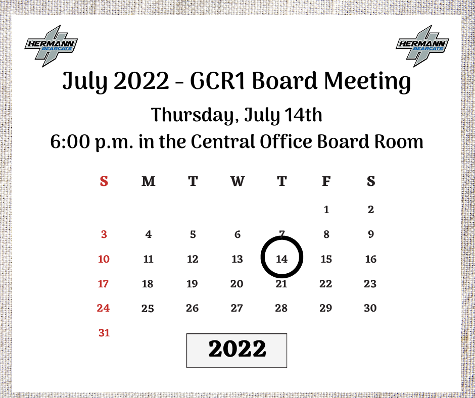 July 14, 2022 Board Meeting - GCR1