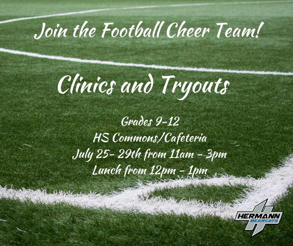 Football Cheer Team Clinics and Tryouts