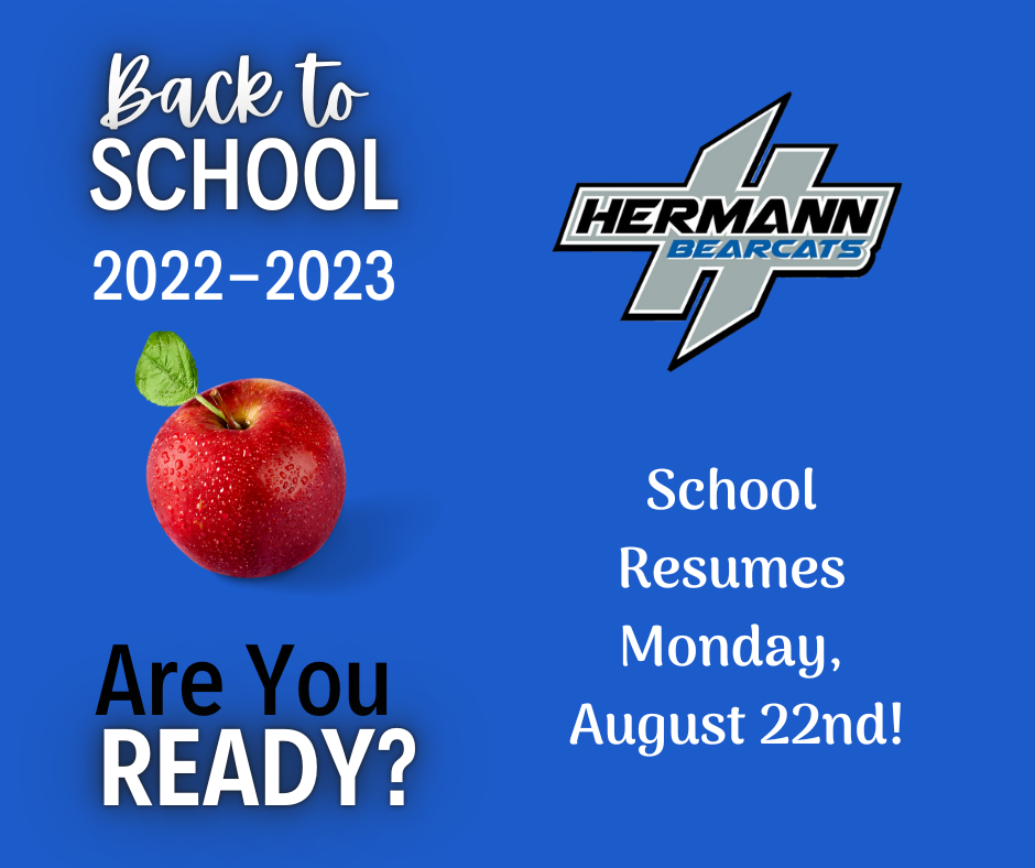 Back to School 2022 - 2023 - start August 22nd