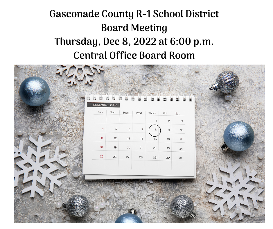 GCR1 Board of Education Meeting - Dec 8, 2022