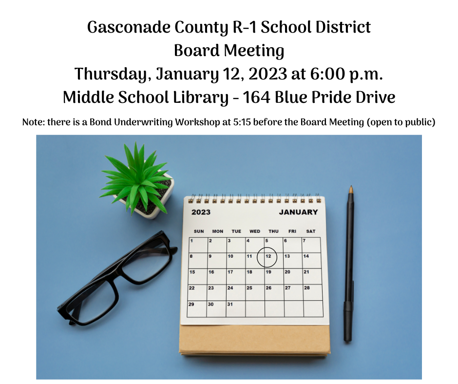 GCR1 Board Meeting January 12 2023