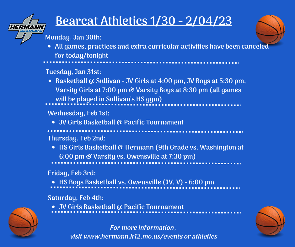Bearcat Athletics Jan 30 - Feb 4, 2023