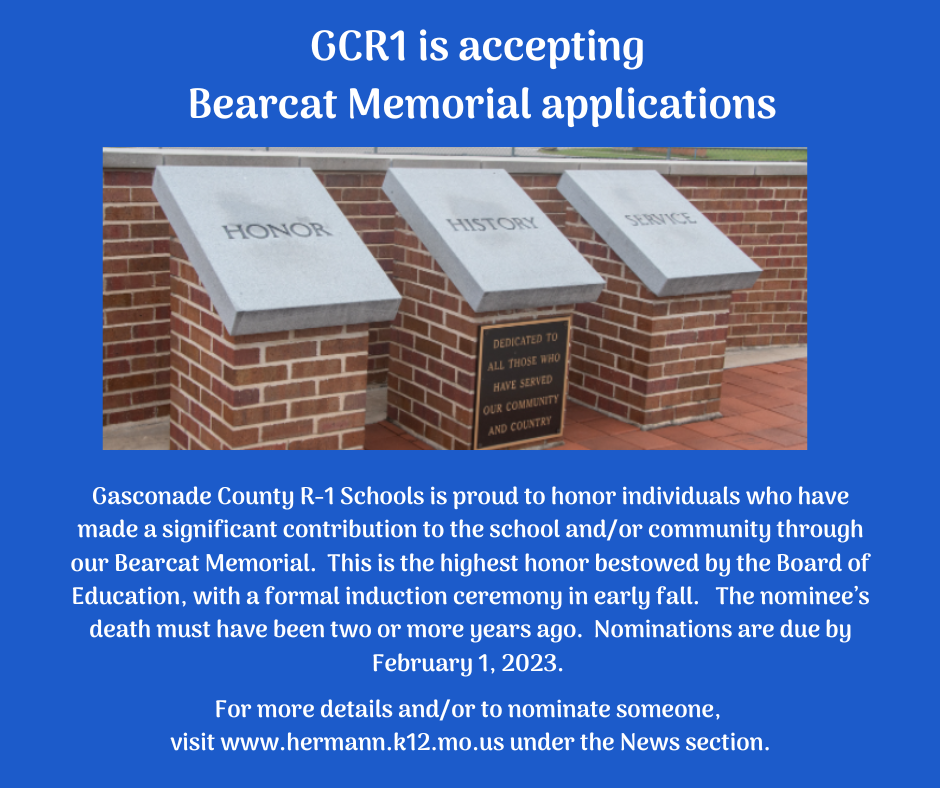 Bearcat Memorial Applications - Due Feb 1, 2023