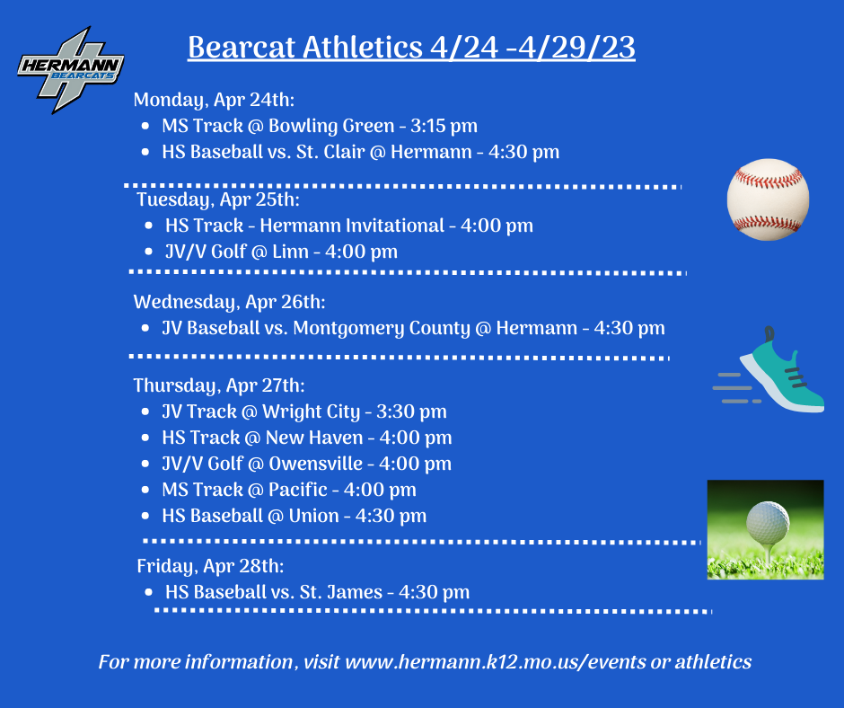 Bearcat Athletics - April 24 - 29 2023